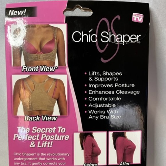 Chic Shaper Best Perfect Posture Support Bra Top-Nude Extra Small/ S 3 - Picture 5 of 5